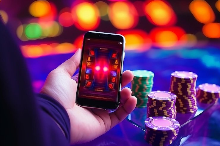 Layanan juara189 dalam tampilan neon